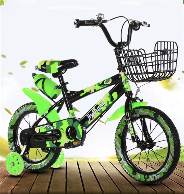 Bicicleta Dodo ,verde roti 16 inch ,cu cos si suport apa
